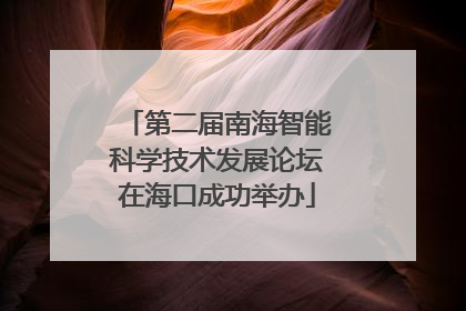 第二届南海智能科学技术发展论坛在海口成功举办